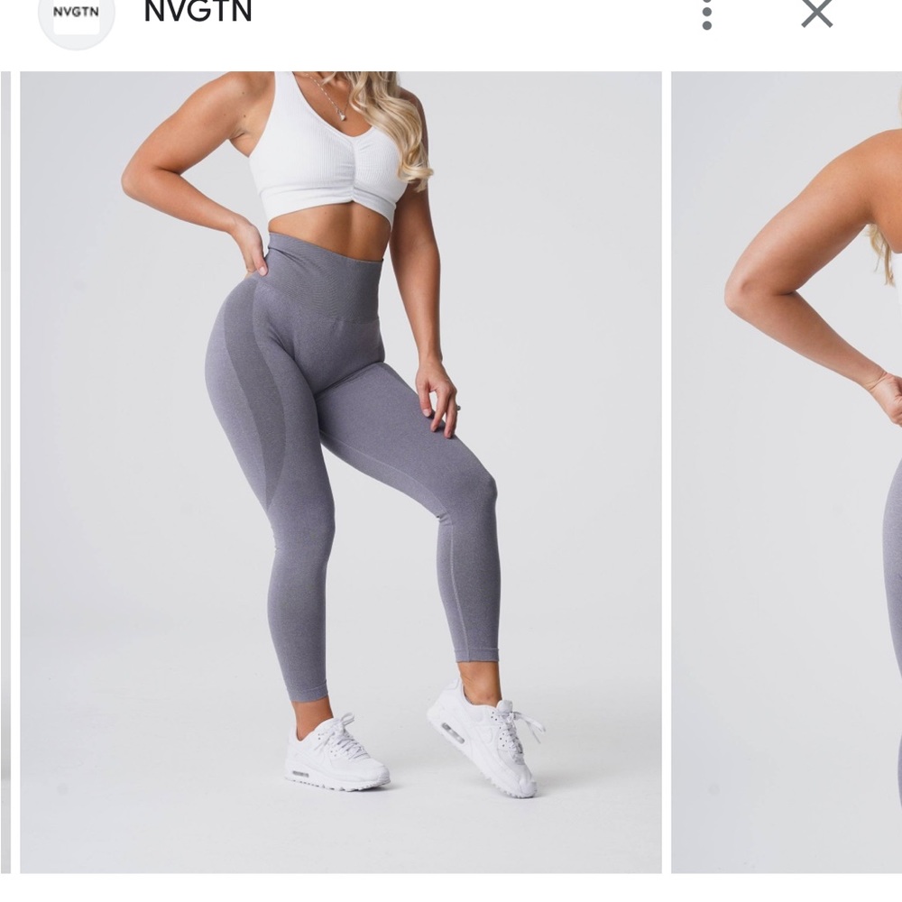 NVGTN grey contour seamless leggings